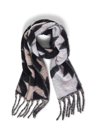 Street One A572156 Écharpe à Motifs, Noir, A Femme