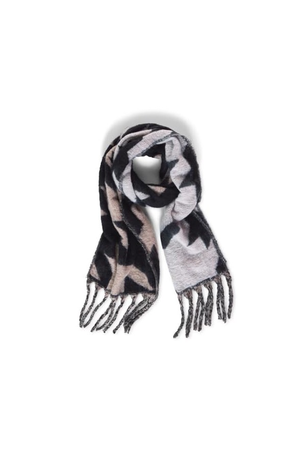 Street One A572156 Écharpe à Motifs, Noir, A Femme