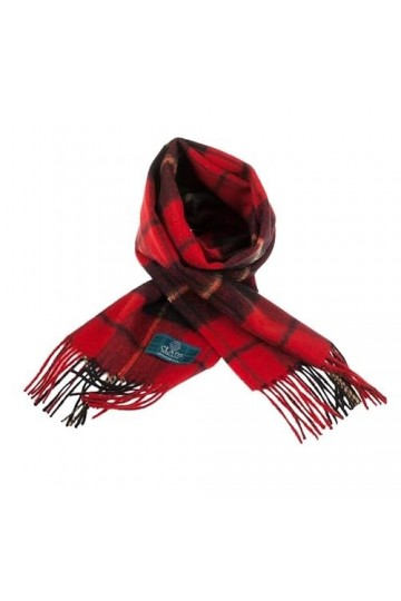 Clans of Scotland - Écharpe tartan 100 % pure laine dagneau écossais - 100 % laine - Écharpe tartan en pure laine - Disponib