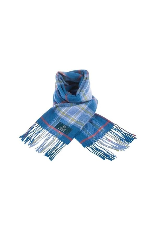 Clans of Scotland - Écharpe tartan 100 % pure laine dagneau écossais - 100 % laine - Écharpe tartan en pure laine - Disponib