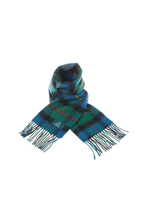 Clans of Scotland - Écharpe tartan du clan écossais 100 % pure laine dagneau - 100 % laine - Écharpe tartan en pure laine - 