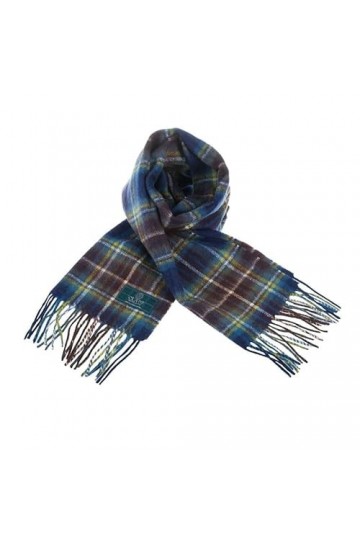 Clans of Scotland - Écharpe tartan 100 % pure laine dagneau écossais - 100 % laine - Écharpe tartan en pure laine - Disponib