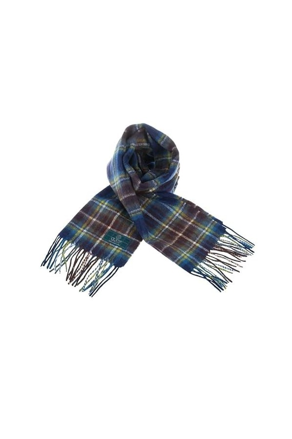 Clans of Scotland - Écharpe tartan 100 % pure laine dagneau écossais - 100 % laine - Écharpe tartan en pure laine - Disponib