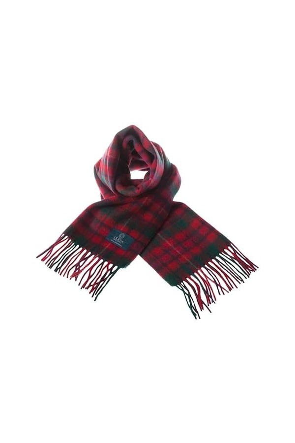 Clans of Scotland - Écharpe tartan du clan écossais 100 % pure laine dagneau - 100 % laine - Écharpe tartan en pure laine - 