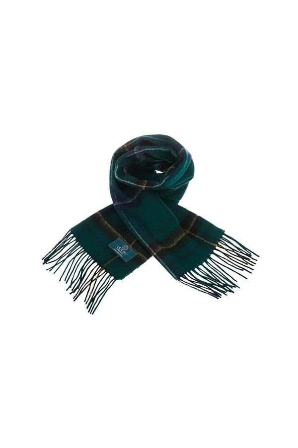 Clans of Scotland - Écharpe tartan 100 % pure laine dagneau écossais - 100 % laine - Écharpe tartan en pure laine - Disponib