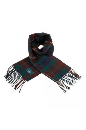 Clans of Scotland - Écharpe tartan 100 % pure laine dagneau écossais - 100 % laine - Écharpe tartan en pure laine - Disponib
