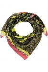 Replay Écharpe en Aquarelle Peinte à la Main Cou, Vert, Taille Unique Femme