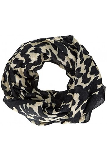 Part Two Femme Lamarpw Scarf, Dark Navy Ikat Leo Print, Taille unique EU