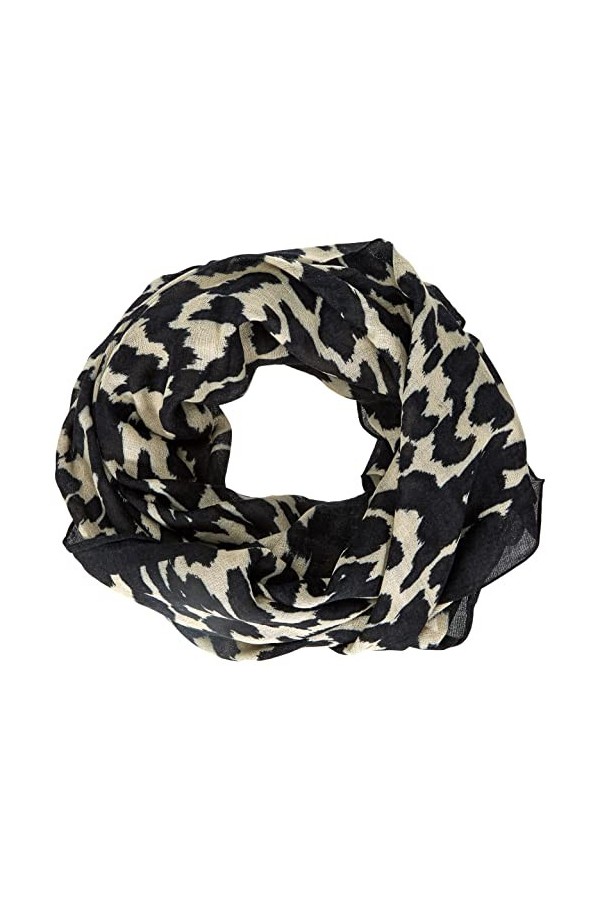 Part Two Femme Lamarpw Scarf, Dark Navy Ikat Leo Print, Taille unique EU