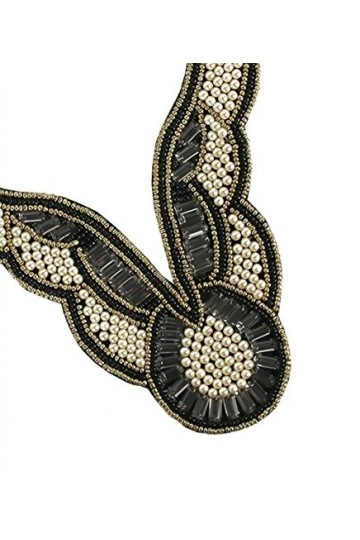 Starlite Shop Collar Valeria Mazza Echarpe, Noir Negro 11142 , Taille Unique Femme