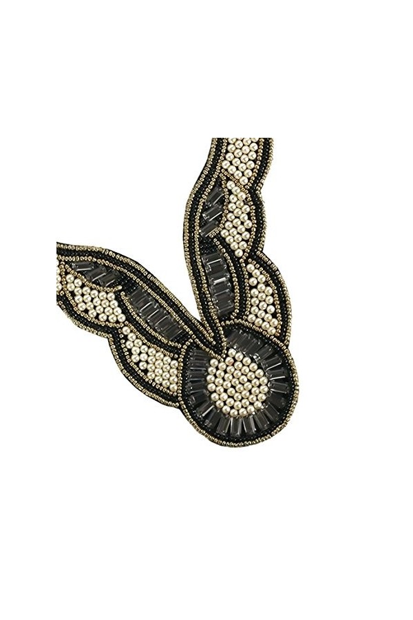 Starlite Shop Collar Valeria Mazza Echarpe, Noir Negro 11142 , Taille Unique Femme