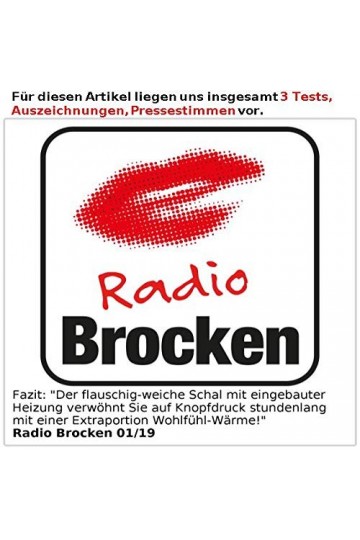 infactory Écharpe chauffante en polaire