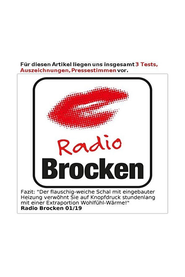 infactory Écharpe chauffante en polaire