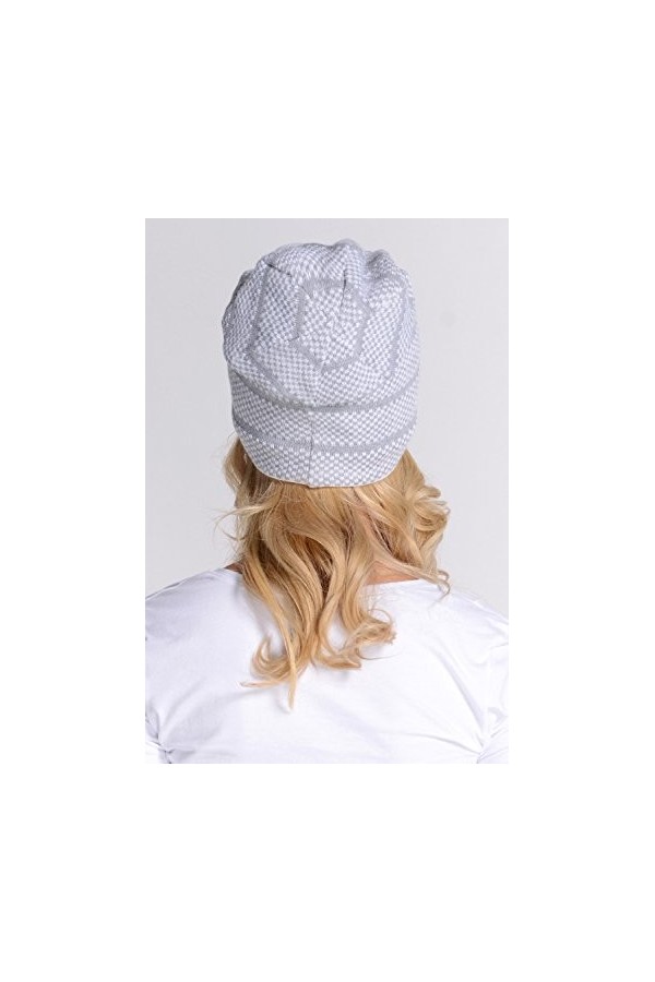 filloo KPL-17-10 Bonnet + Cache-Cou Feminin Top Qualité Élégant- Fabriqué En UE, blanc,UNI