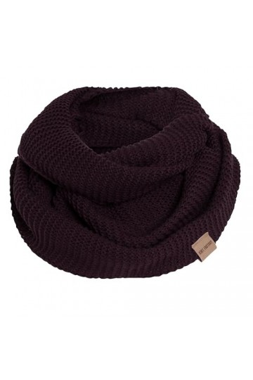 Knit Factory - Jamie Foulard Infini Tube - Aubergine
