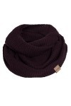 Knit Factory - Jamie Foulard Infini Tube - Aubergine