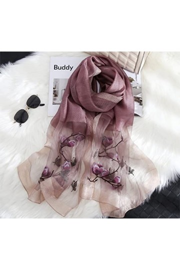 WEIGEER Silk Scarf Women Seidenschals Damen Shawl Satin Natural Pure Hijab Thin Masks Silk Cloth Luxury Binder Senior Handmad