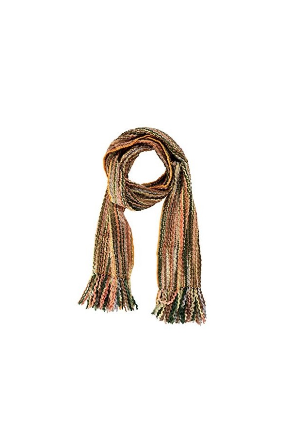 Tumia LAC Echarpe rayée de luxe extra longue, épaisse - Faite à la main et bien chaude - Tonalités Rose/Pastel