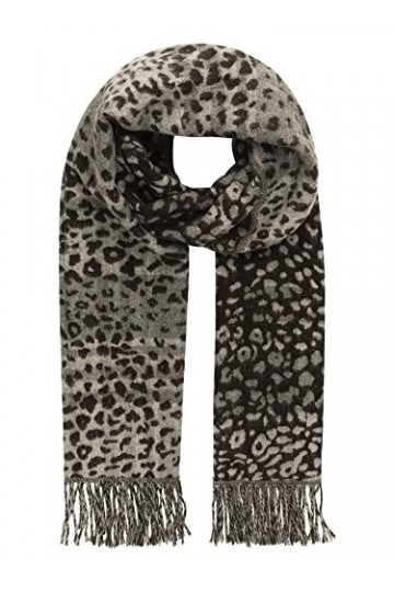 ApartFashion léopard Foulards/écharpes, Noir/Gris, Taille Unique Femme