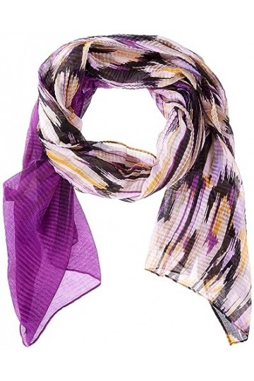 Gerry Weber 72004 Tissu, écharpe, Autre, Imprimé écru/Blanc/Violet/Rose, Taille Unique Femme