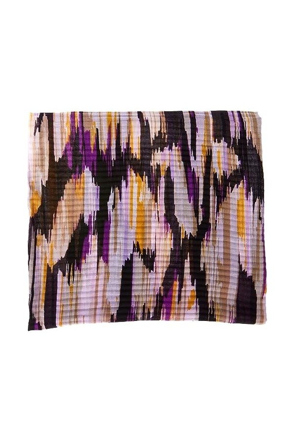 Gerry Weber 72004 Tissu, écharpe, Autre, Imprimé écru/Blanc/Violet/Rose, Taille Unique Femme