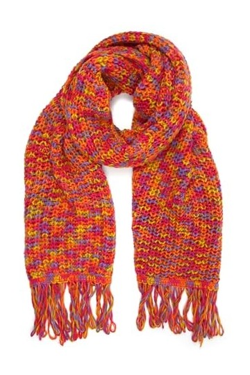 collezione alessandro Becky Écharpe en Laine, Rose, Taille Unique Femme