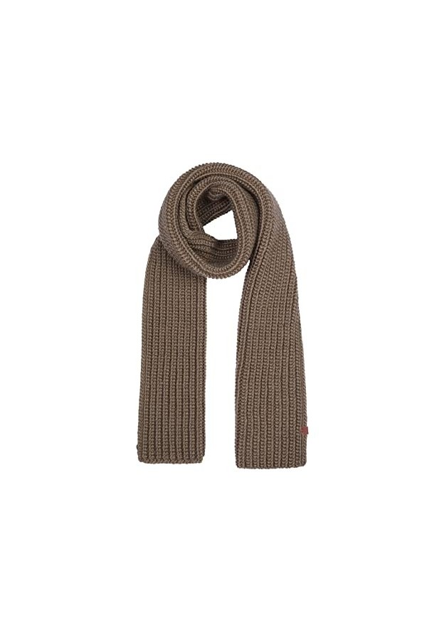 Bickley + Mitchell Bikley + Mitchell Chunky Knitted Basic Écharpe pour Femme 2009-02-11-40, Marron, Taille Unique Homme