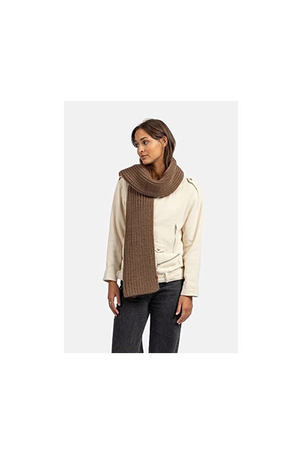 Bickley + Mitchell Bikley + Mitchell Chunky Knitted Basic Écharpe pour Femme 2009-02-11-40, Marron, Taille Unique Homme