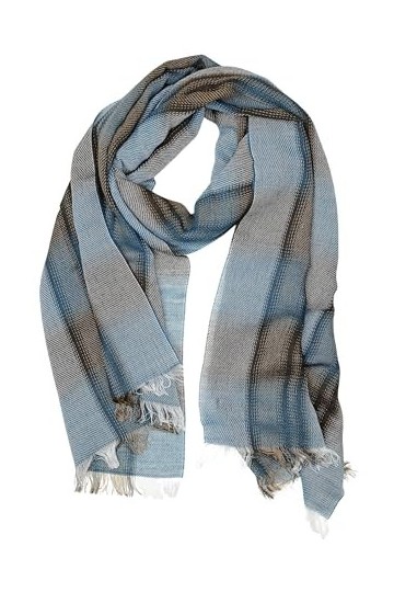 collezione alessandro Tenero Écharpe, Bleu, Taille Unique Femme