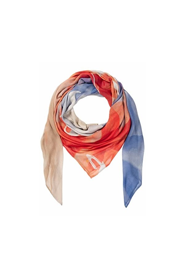 Camel Active Womenswear 307510/7v51 Écharpe carrée, Rouge, Taille Unique Femme