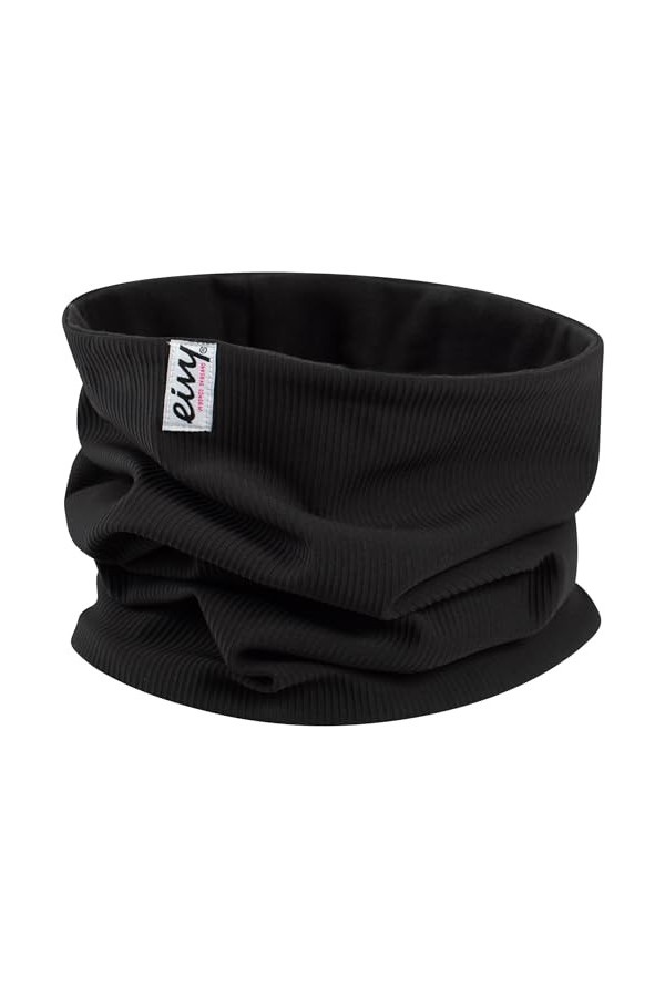 Eivy Cold Rib Chauffe-Cou Écharpe dhiver, Noir, Taille Unique Femme