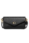 COACH Crossbody Wyn en cuir grainé Noir Taille unique, noir, taille unique