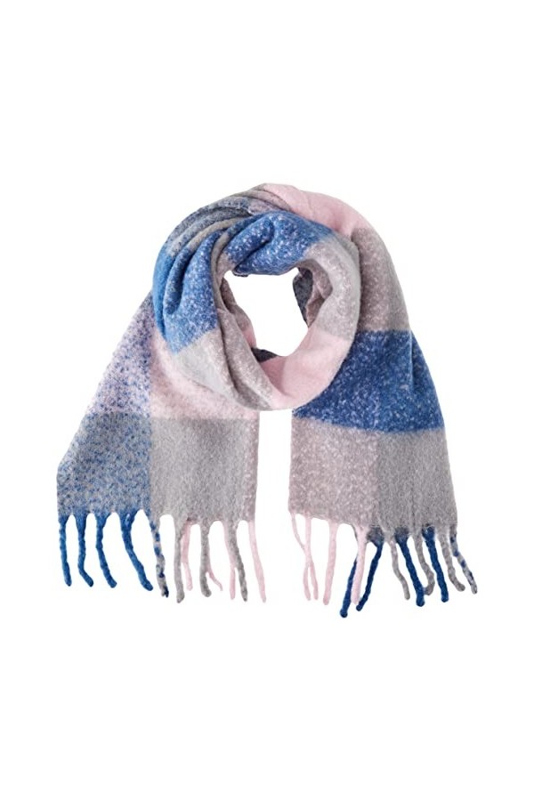 s.Oliver Écharpe, Bleu, Taille Unique Femme