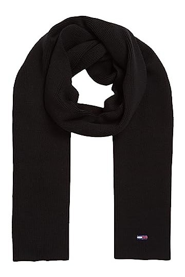 Tommy Jeans Écharpe Drapeau Tjw, Black, Taille Unique Femme