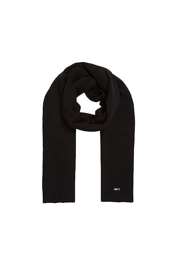 Tommy Jeans Écharpe Drapeau Tjw, Black, Taille Unique Femme