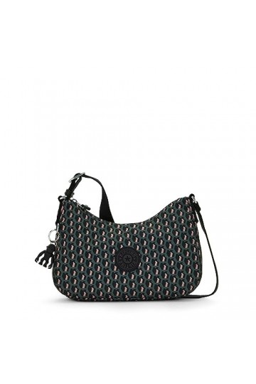 Kipling Sac à bandoulière imprimé Ayda, 3D K Rose, 9.5L x 6.25H x 2.5D