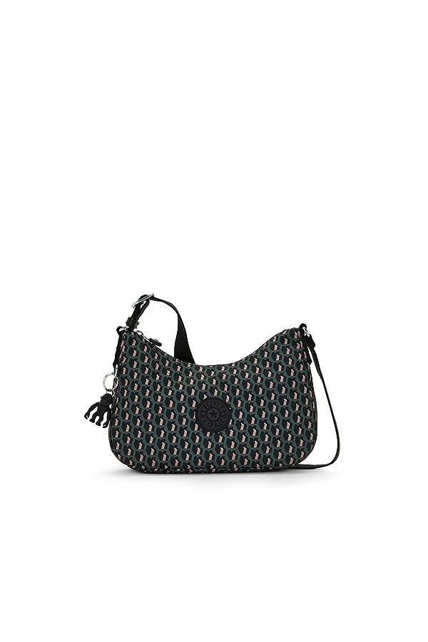 Kipling Sac à bandoulière imprimé Ayda, 3D K Rose, 9.5L x 6.25H x 2.5D