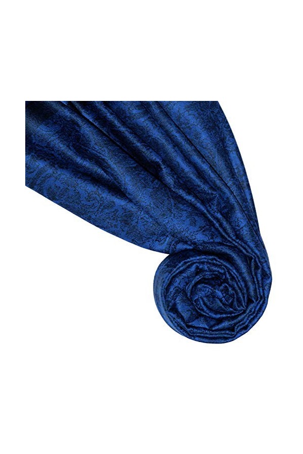 LORENZO CANA - Echarpe - Imprimé cachemire - Femme - Bleu - Taille unique