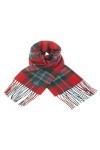 Clans of Scotland - Écharpe tartan du clan écossais en pure laine dagneau - 100 % laine - Écharpe avion tartan pure laine - 