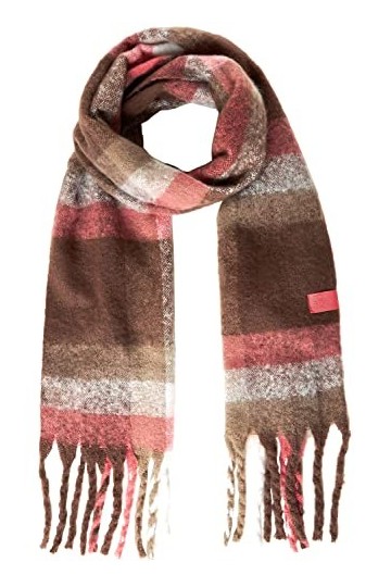 Street One Écharpe à franges pour femme, Cocoa Brown, Taille Unique