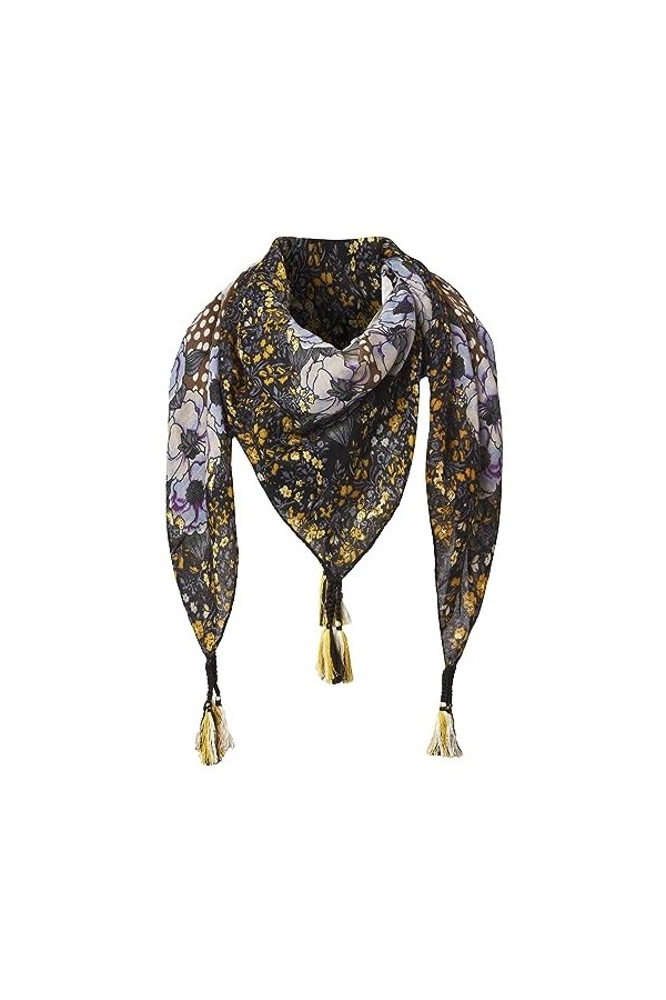 Joe Browns Écharpe carrée à imprimé Floral bohème, Lilas Multicolore, Taille Unique Femme