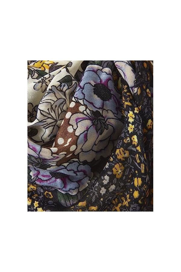 Joe Browns Écharpe carrée à imprimé Floral bohème, Lilas Multicolore, Taille Unique Femme