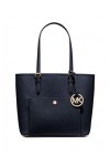 Michael Michael Kors Jet Set Sac fourre-tout à poche moyenne à boutons-pression bleu marine , bleu marine, taille M, Bleu ma