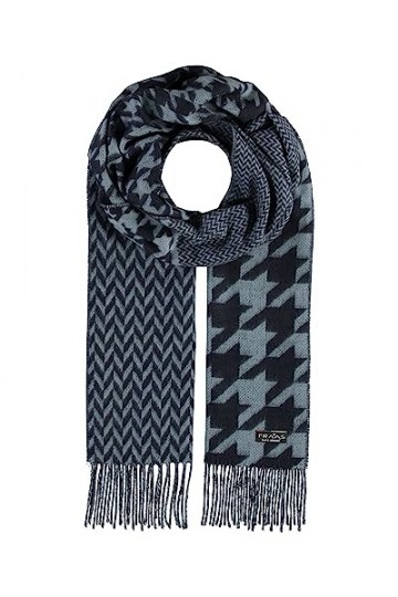 FRAAS Écharpe en Cashmink avec pied-de-poule - 35 x 200 cm - fabriqué en Allemagne pour les femmes