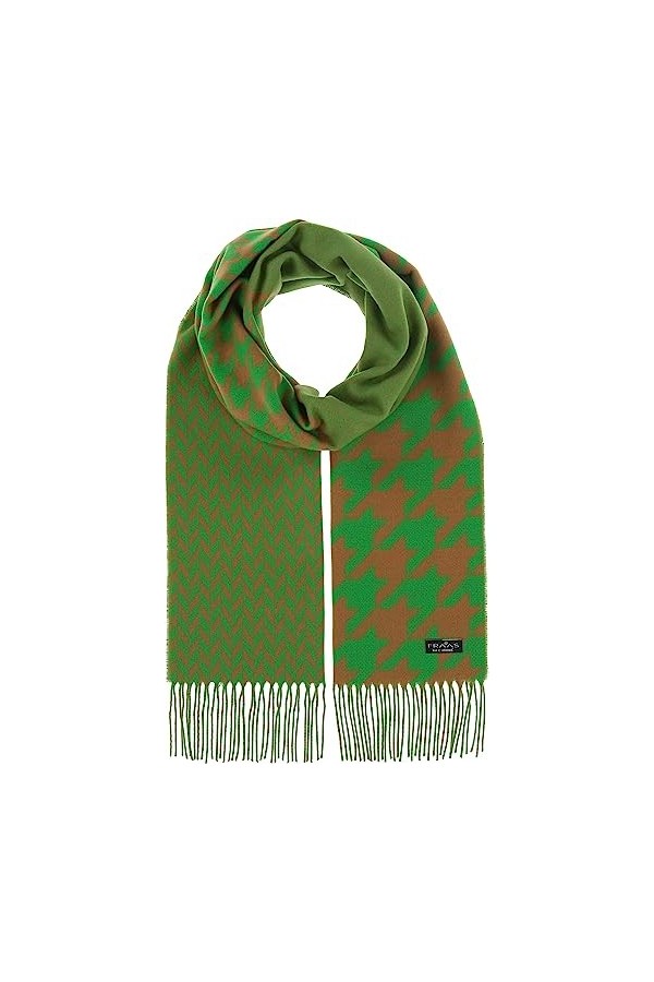 FRAAS Écharpe en Cashmink avec pied-de-poule - 35 x 200 cm - fabriqué en Allemagne pour les femmes