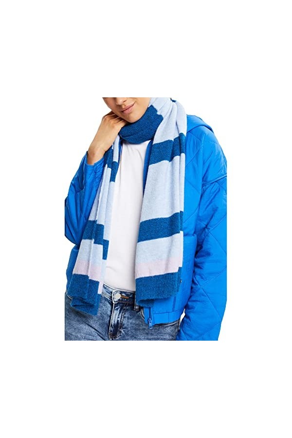ESPRIT 082ea1q303 Écharpe de Mode, Pastel Blue, Taille Unique Femme