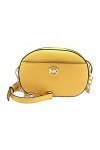 Michael Kors JET SET GLAM PETIT POCHE AVANT OVAL SAC À BANDOULIÈRE JAONDE, Jonquille