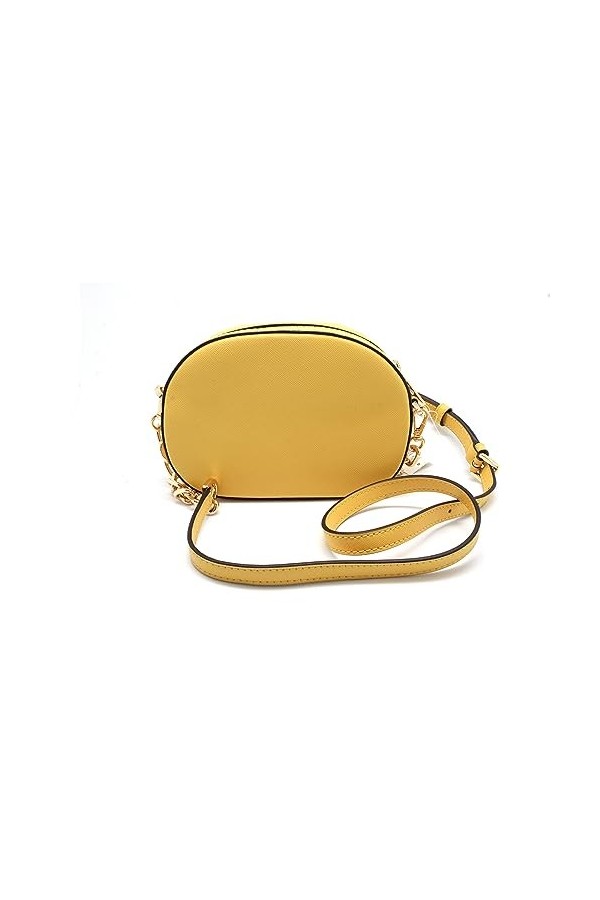 Michael Kors JET SET GLAM PETIT POCHE AVANT OVAL SAC À BANDOULIÈRE JAONDE, Jonquille