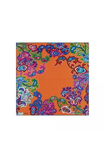Roeckl Paisley Illusion 53 x 53 cm Écharpe de Mode, Tangerine, Taille Unique Femme