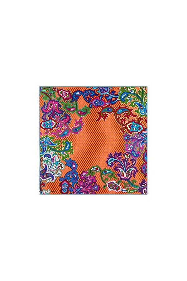 Roeckl Paisley Illusion 53 x 53 cm Écharpe de Mode, Tangerine, Taille Unique Femme